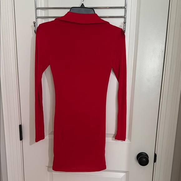 Princess Polly Elody Red Bodycon Polo Collar Dress - Picture 7 of 12